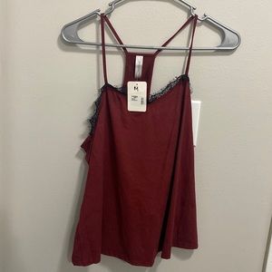 Peppermint Lace Tank NWT